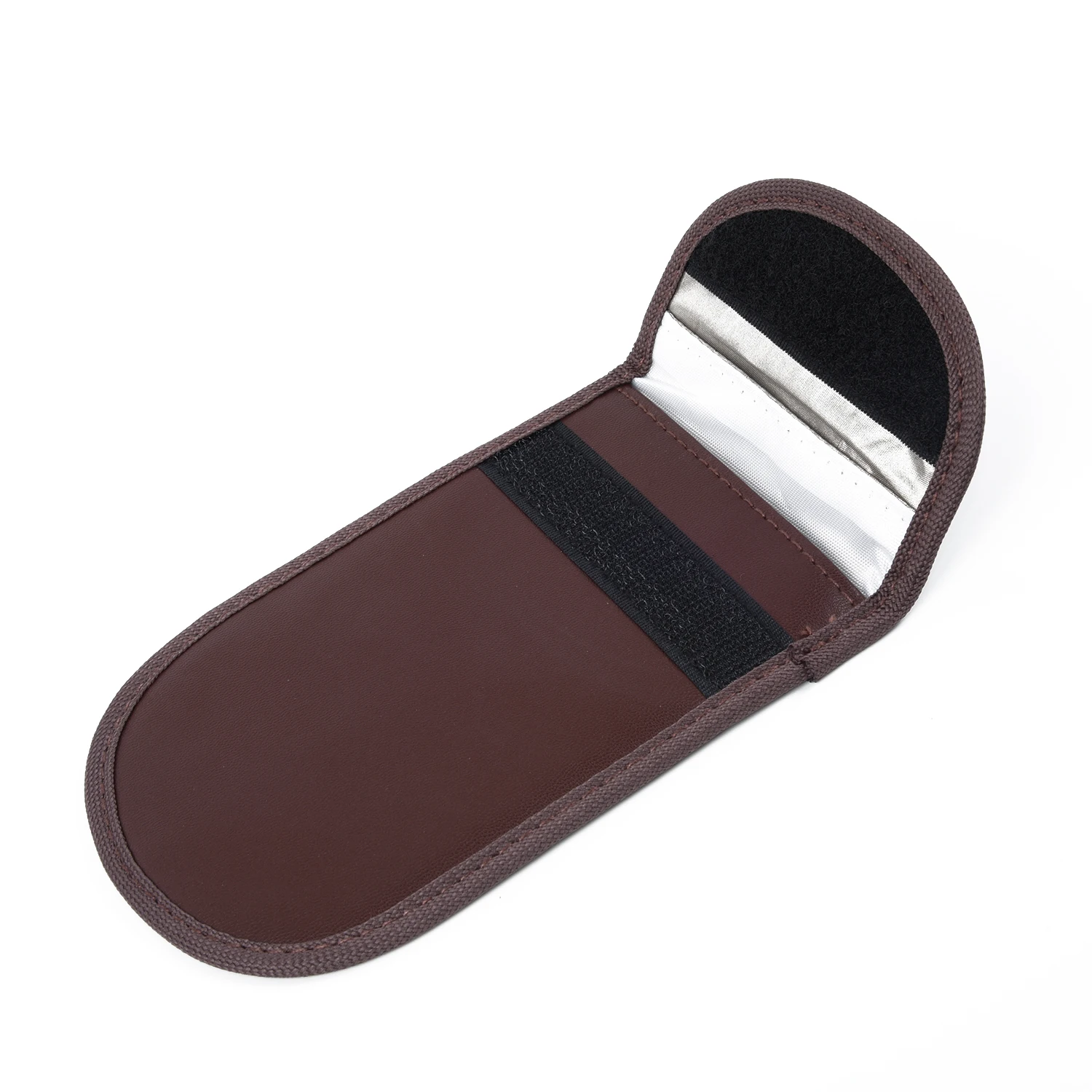 Чехол для автомобильных ключей чехол коричневого цвета с блокировкой сигнала