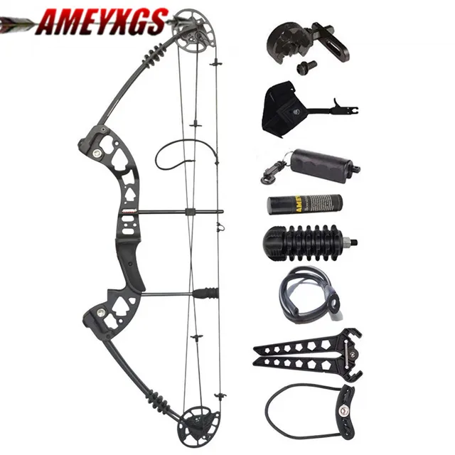  US $179.90 Archery Compound Complete Hunting Compound Sets 55lbs 310FPS Adjustable Hunting Bows