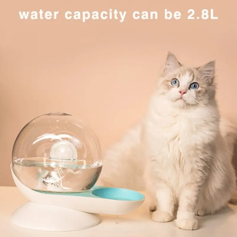  Shaped Waterer Feeder Dogs Pets Automatic Water Drinking Dispenser Fountain for Cats/Dogs Non-Slip 2.8L | Дом и сад