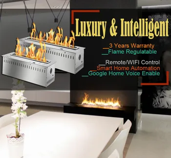 

hot sale 18 inches indoor alcohol fireplace biofuel burner remote insert