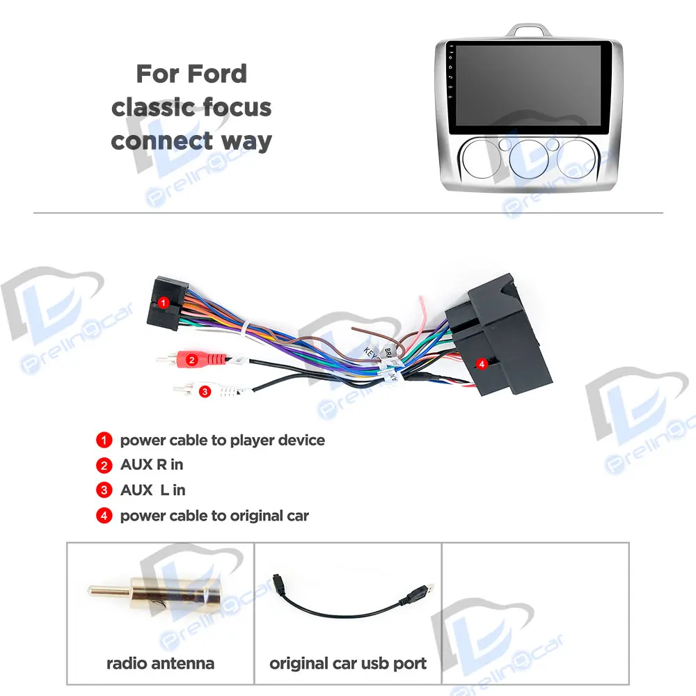 4G LTE wifi Android 9,0 Автомобильный gps Мультимедиа Видео Радио плеер в тире для ford classic focus 2009-2011 лет Навигация стерео