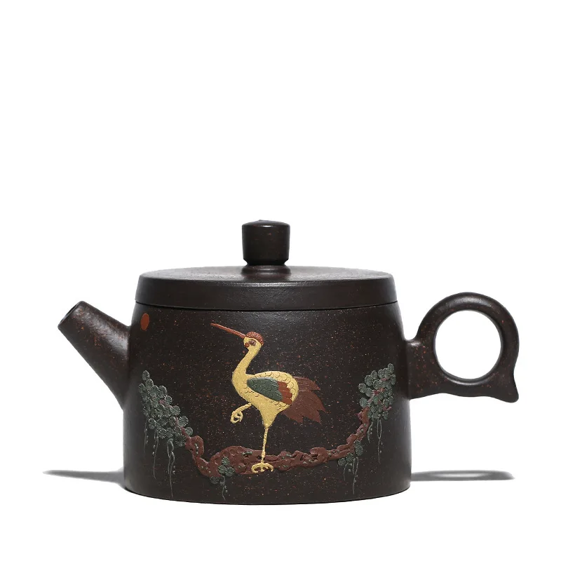 Tanie 160ML kolor ręcznie malowany czajniczek do herbaty, yixing pot purpurowa glina drinkware