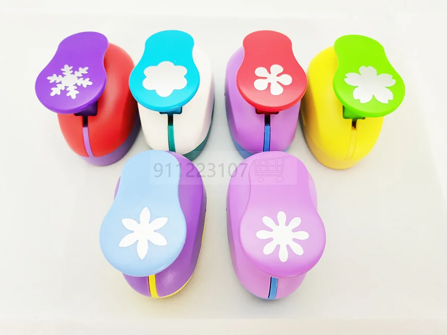 6pcs 1'' flower punch 25mm diy craft hole puncher scrapbooking punches eva maker Kids scrapbook paper cutter Embossing sharper