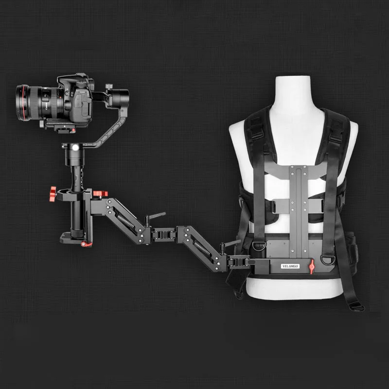 Система поддержки шарнирного Подвеса Yelangu рычаг амортизатора и жилет Steadicam для DJI