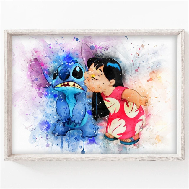 DIY Diamond Painting Lilo and Stitch Diamond Embroidery 5D Full Drill  Cartoon Mosaic Picture Home Decor Disney Children's Gifts - AliExpress