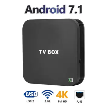 

Android 7.1 1GB RAM 8GB ROM TV BOX Ultra HD 4K H.265 TV receiver 2.4G wifi Set Top Box Support Miracast protocol Smart TV Box