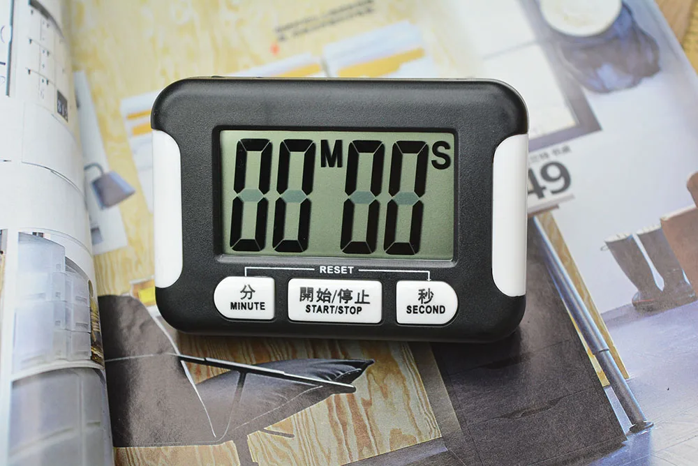 Kitchen Timer Digital Magnet Loud Cooking Food Big Digits LCD Countdown Count Up Alarm Clock Kitchen Tools Practical Supplies
