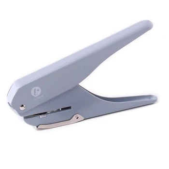 

KW-TRIO Handheld DIY Mushroom Single Hole Punch Puncher Paper Cutter with Ruler for Office Home School Students