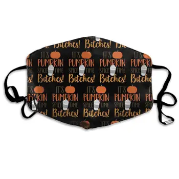 

Winter Norse Warmer, Comfortable Two Layer It's Pumpkin Spice Time Bitches Anti Dust Face Mask Cover Mouth for Adults and Teens