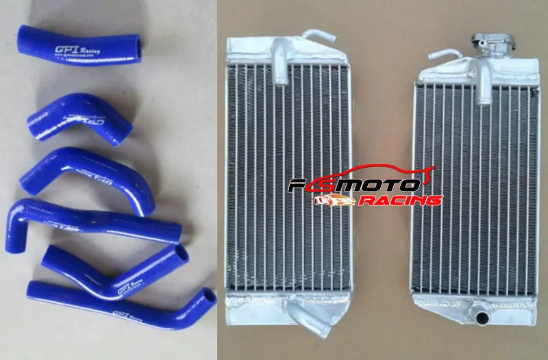 Для полного алюминиевого гоночного радиатора+ шланг для Honda CRF450R CRF 450R CRF 450 R 02 03 04 2002 2003 2004
