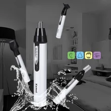 KEMEI электрический триммер для носа волос лезвия ножницы для удаления моющиеся 4-в-1 зарядная Многофункциональный костюм нержавеющая G828