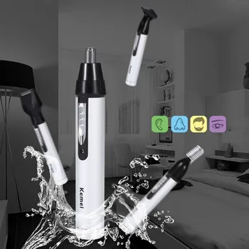 

KEMEI Electric Nose Ear Trimmer Blades Scissors Removers Washable 4-in-1 Charging Multifunctional Suit Stainless G828