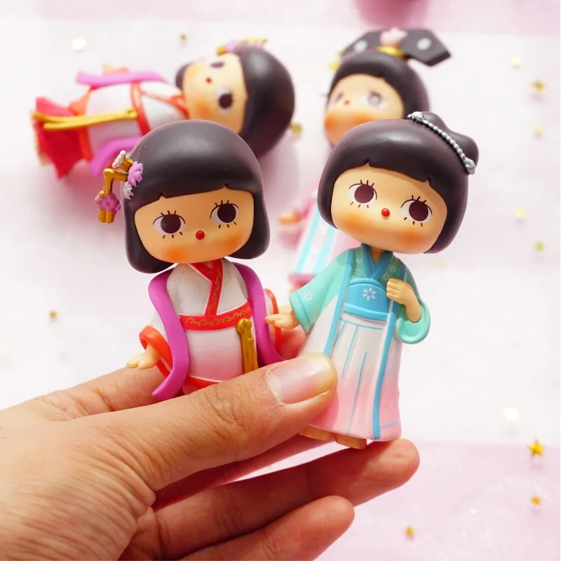 

6 Styles Blind-Box Mystery Unknown Random Doll Action Cute Girl Child Toy Mobile Phone Case Decoration New Home Decoration