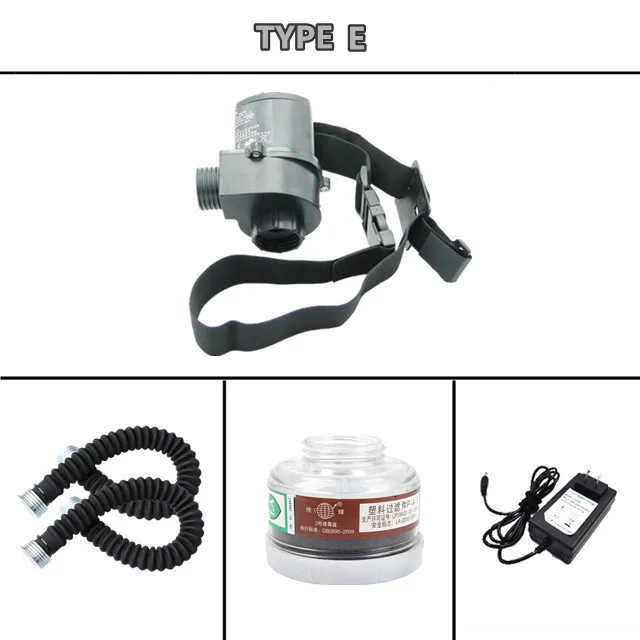 Electric Constant Flow Supplied Air Fed Full Face Gas Mask Spray Painting Tool Respirator System best respirator for chemicals Safety Equipment