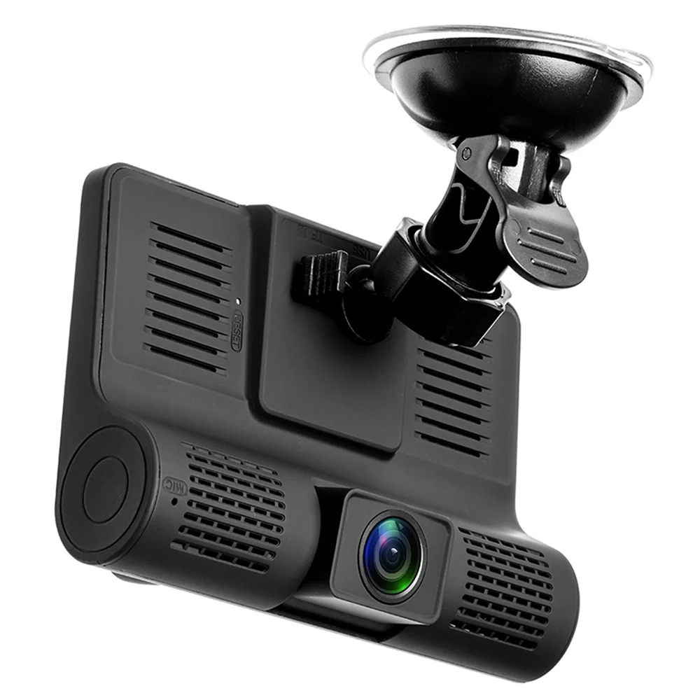 Zeepin 3 Камера авто DVR двойной объектив с заднего вида 4 дюйма 1080P 170 градусов водонепроницаемый g-сенсор циклическая видео парковка монитор Dash Cam