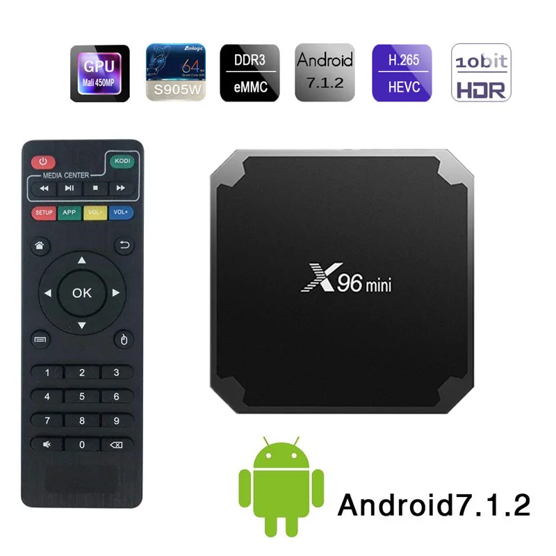 Longet X96 Новый Android 9 0 Мини ТВ приставка 1 ГБ 8 AMLOGIC S905W четырехъядерный Поддержка 2 4 GWIFI