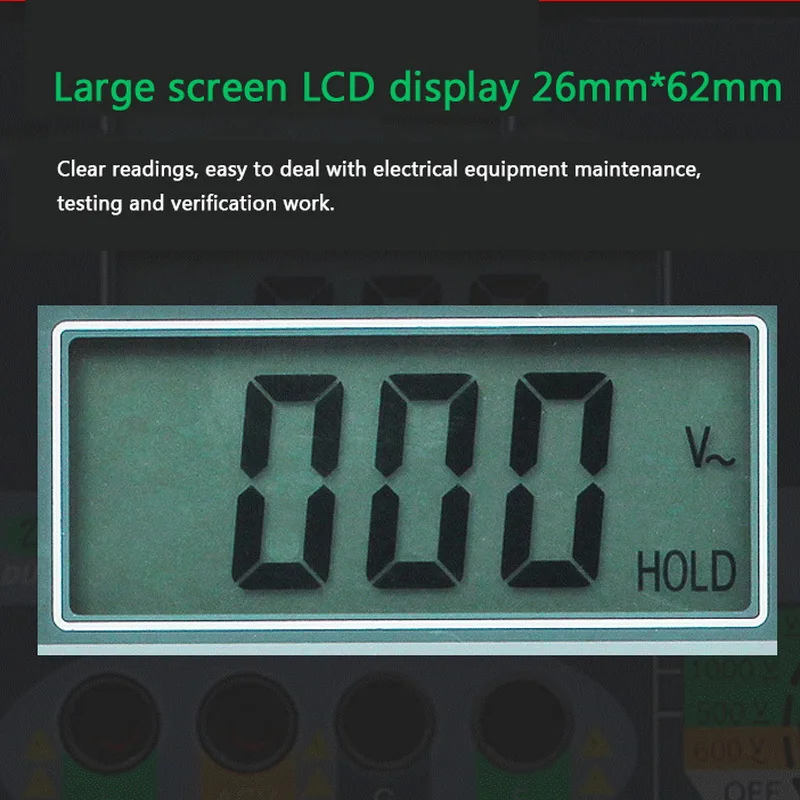  0-2000 Ohm Digital Earth Ground Resistance Tester Portable Real Digital Earth Meter 0.01Higher Accu