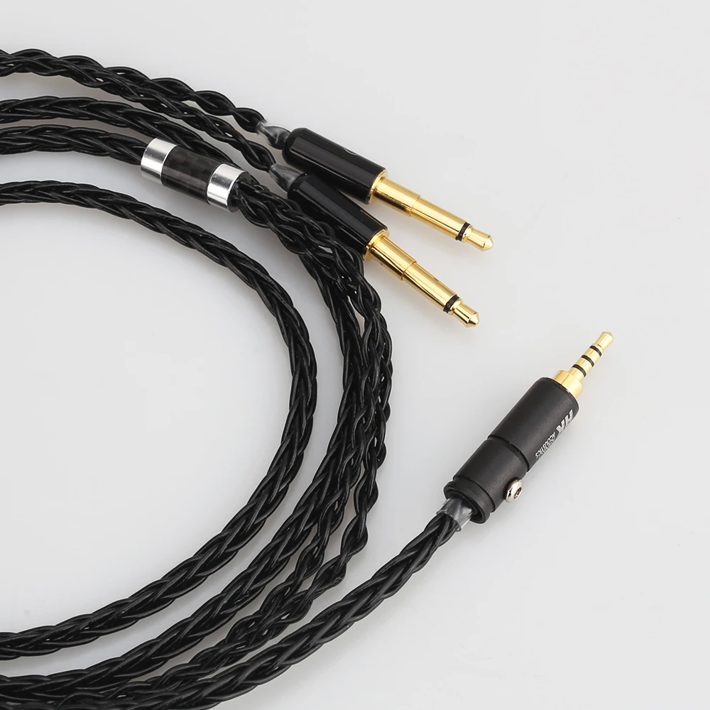 8 Cores 2 5 4 4mm Balanced Upgrade Cable for Meze 99 Classics T1P T5P t1 d8000 MDR Z7 D600 D7100 Headphone Handmade