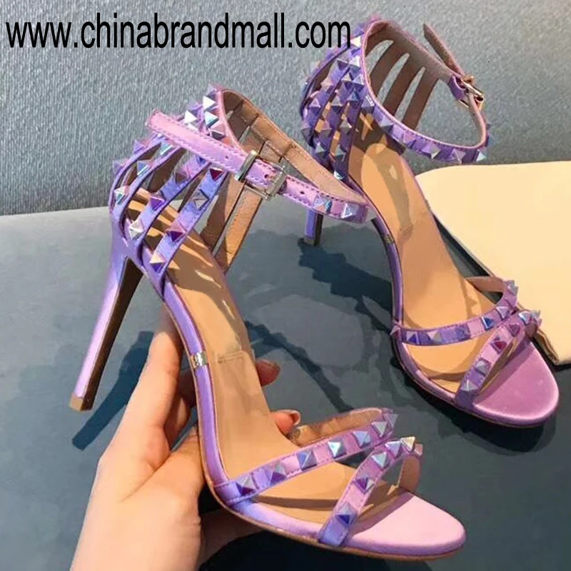 

Women Rivet Sandals For Women Cross Strap Sandals High Quality Summer Shoes Elegant Sandals Woman