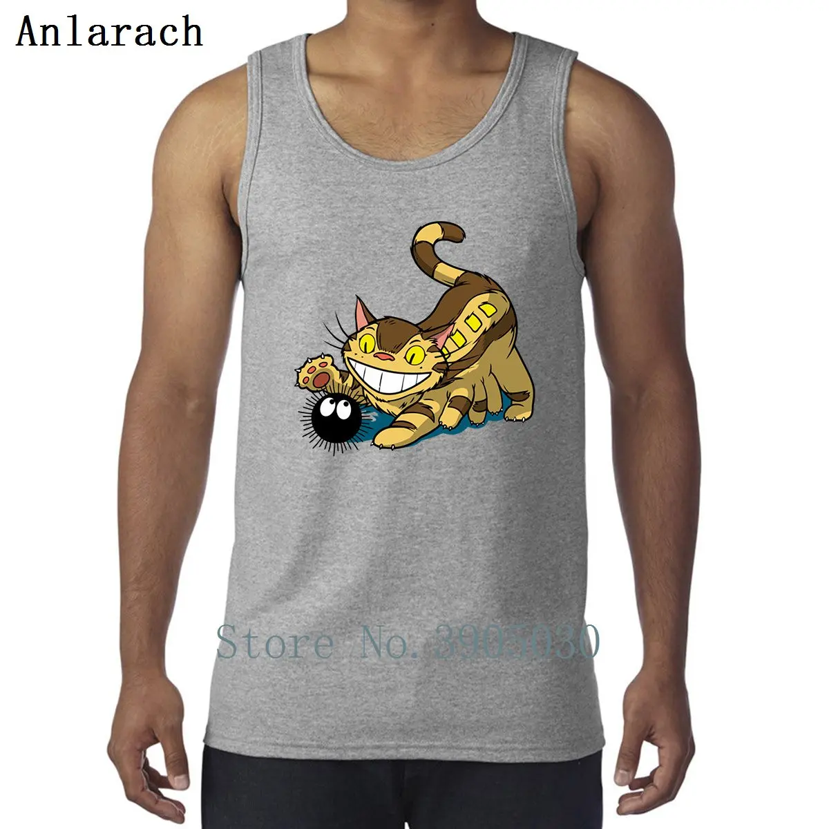 Catbus от Мой сосед Тоторо, жилеты, новинка, XS-2xl, Homme, майка, мужская, стандартный персонаж, отличная майка для тренировок