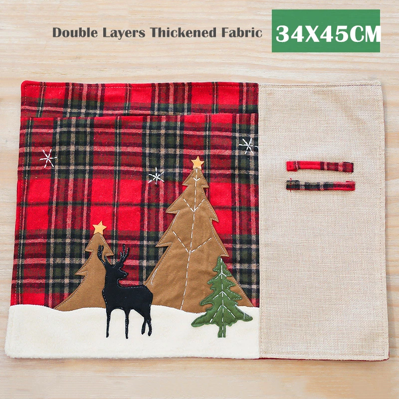 Creative New Christmas Table Runner Placemats Cotton polyester Scottish Plaid Table Mat Restaurant Table Cover Party Home Decor