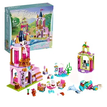 

2020 New 25023 Aurora and Tiana Royal Celebration Compatible lepinin Friends 41162 Building Blocks Toy Model Gift