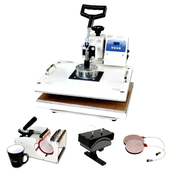 Preise 8 In 1 Hitze Presse Maschine Für Becher Kappe Und T-shirt Sublimation Thermische Transfer Drucker