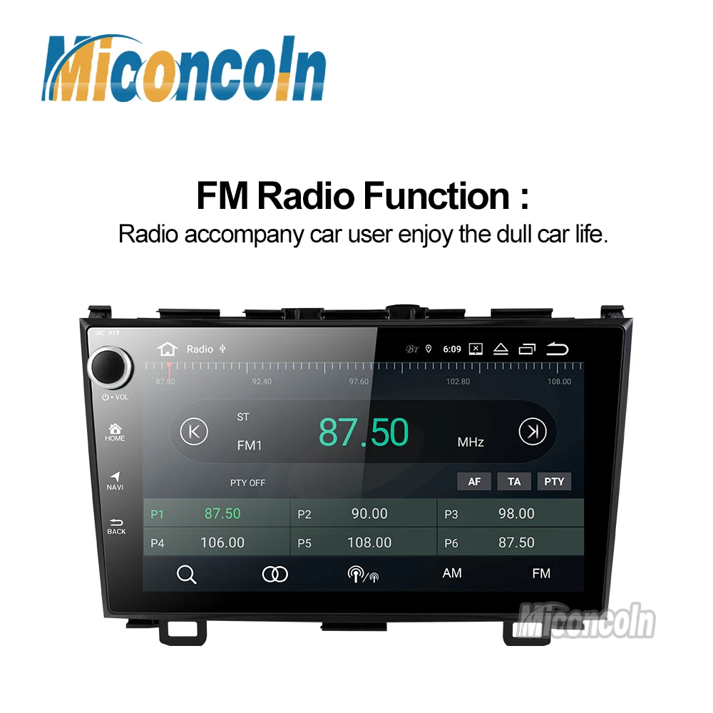 Excellent PX30 2G+32G android 9.0 car dvd gps player for Honda CRV with car radio video player gps navigation car stereo 4