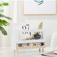 

Retro Wooden Small Storage Cabinet Compartment Drawer Desktop Storages Box Office Supplies accept Locker Cosmetics Tableware