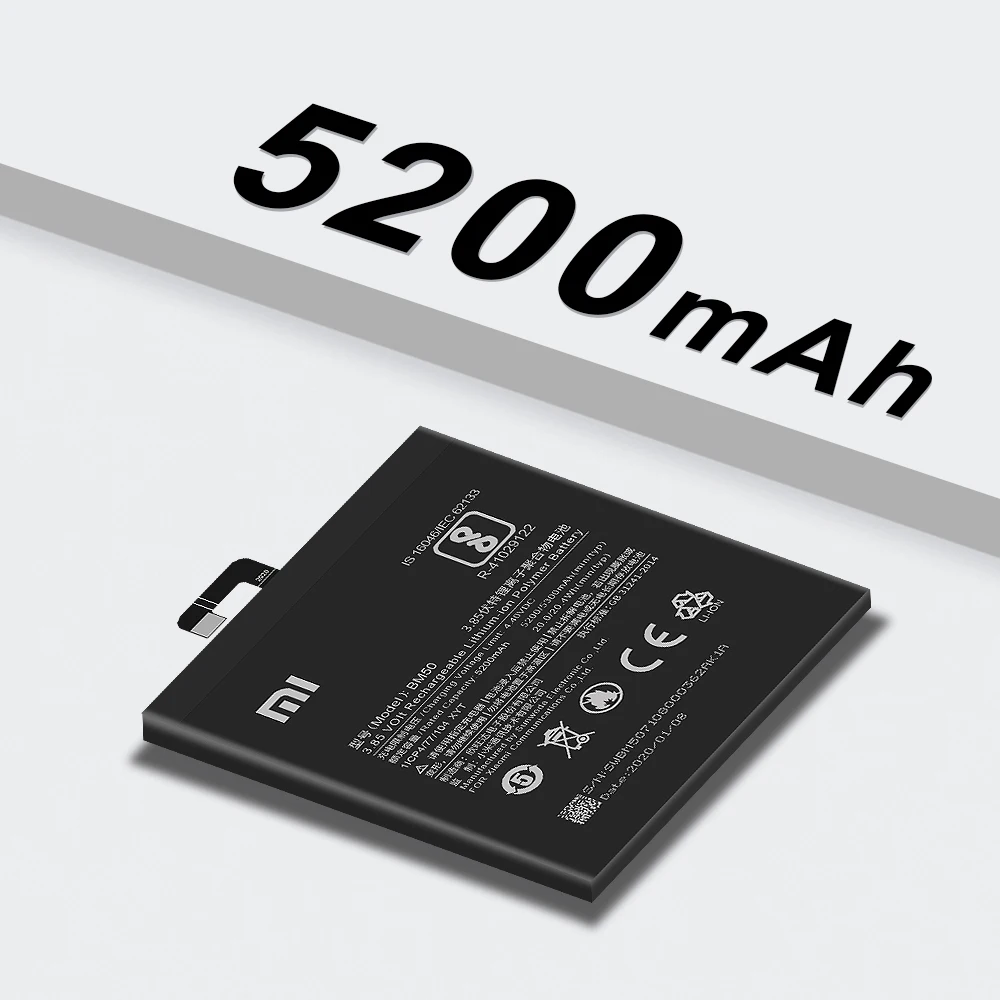 Оригинальный запасной аккумулятор BM50 для Xiaomi Mi Max 2 Max2 оригинальный телефона 5300