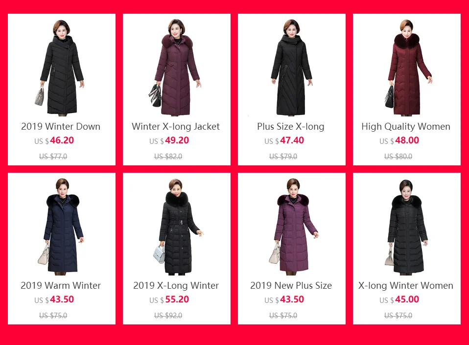 Warm Winter Jacket Women Plus Size 5XL 6XL Womens Long Parkas Hooded Fur Collar Slim Women's Down Cotton Jacket Winter Coat