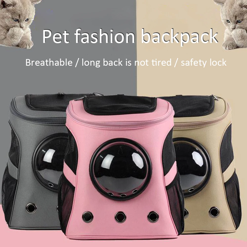 

Large Pet Backpack Bag Portable Space Capsule Breathable Window Carrier Bag for Cat Dog Pets Products