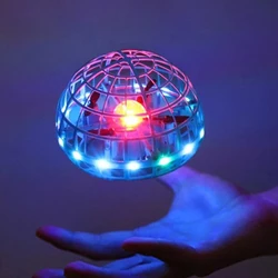 Boomerang Dron volador mágico para niños, juguete de OVNI mágico, luces RGB, Dron operado por inducción manual
