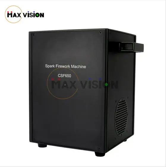 black housing 650 Вт мини холодная Искра Свадьба 6 шт с Чехол hold6 и 30 мешков порошок машина фейерверков дистанционное управление искра машина - Цвет: black housing