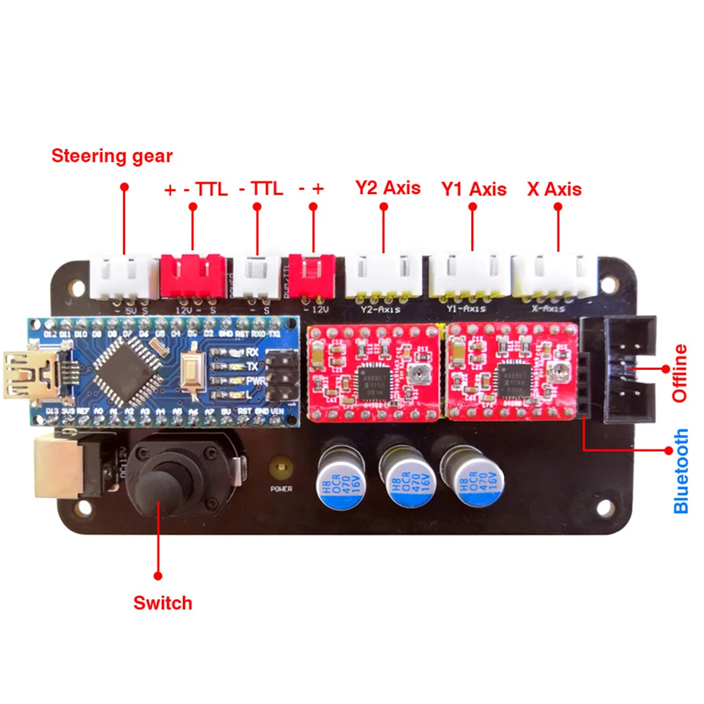3 оси гравировальный станок USB плата управления работает в автономном режиме экран DIY инструмент материнская плата резак аксессуары электрический для ЧПУ