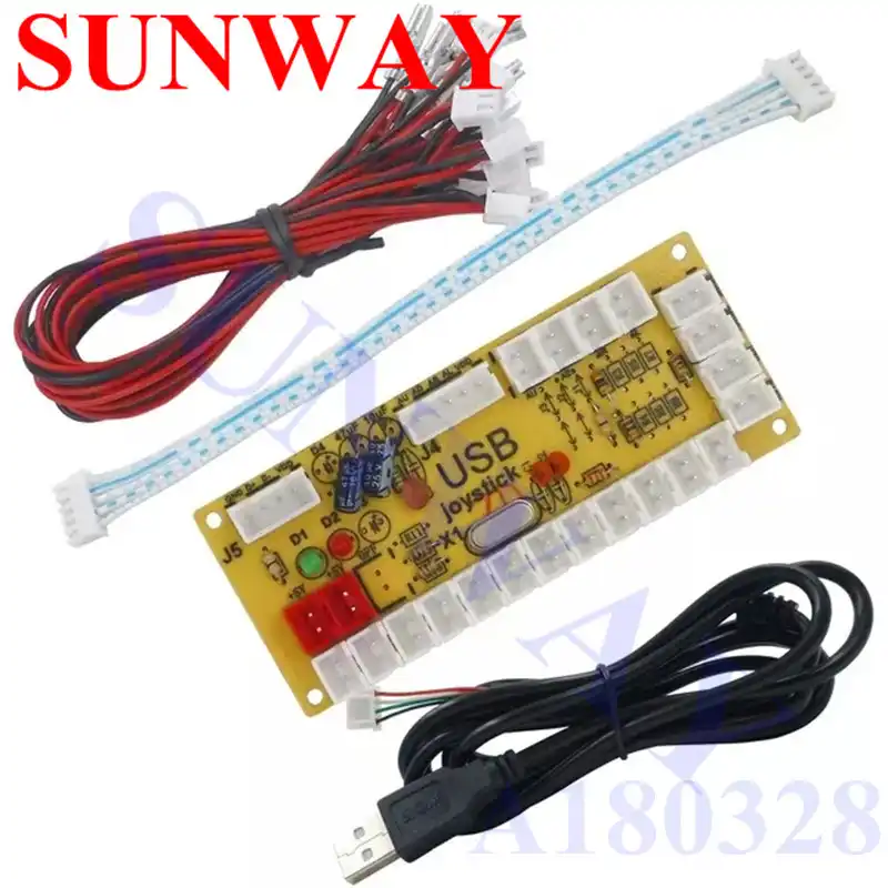 2 ピース ロットアーケードの Usb エンコーダファイトスティックラズベリーパイ 1 2 3 ジョイスティックボタン Pc Mame レトロパイゼロ遅延の Usb 5v エンコーダボード Joysticks Aliexpress