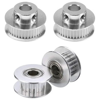 

4x 40T GT2 Timing Pulley Bore 5mm 40 Teeth Synchronous Wheel Aluminum & 10x GT2 Idler Timing Pulley Bearing 20T