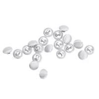 20Pcs Cloth Buttons Smooth Satin Covered Wedding Dress Back buckles Metal Shank Buttons for Tuxedo Suits Gowns Blouses Coats 2