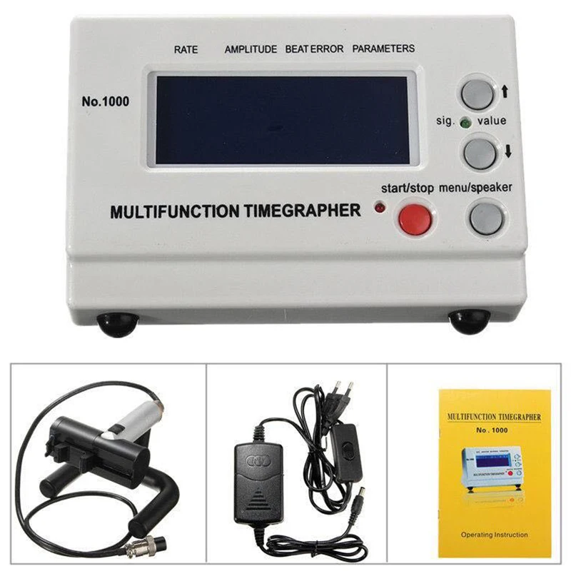 № 1000 механические часы Timegrapher, мульти-функциональный часы сроки Тесты Timegrapher штепсельная вилка европейского стандарта