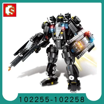 

102255 Military series 4 in 1 puzzle assembling building block toy
