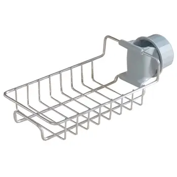 

1 Pcs Dish Drying Storage Drain Rack Stainless Steel Kitchen Holder Over Sink Faucet Racks