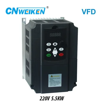 

220v 5.5kw VFD Variable Frequency Drive Inverter / VFD 3HP Input 3HP Output CNC spindle Driver spindle speed control