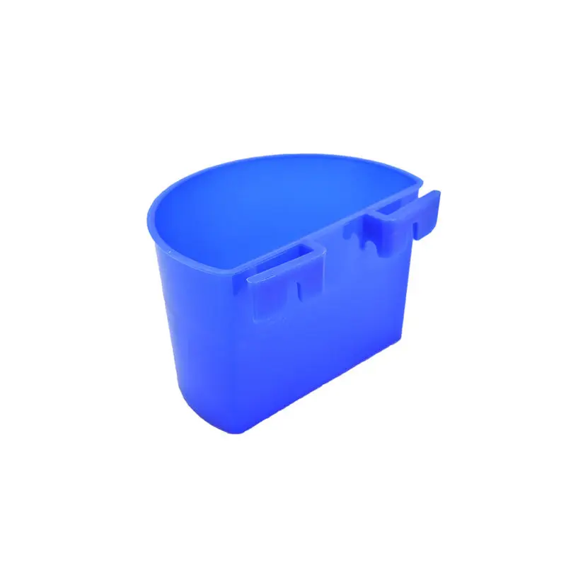 10pcs/lot Blue Cup Hanging Water Feed Cage Cups For Poultry Rabbit Chicken Home Garden Supplies