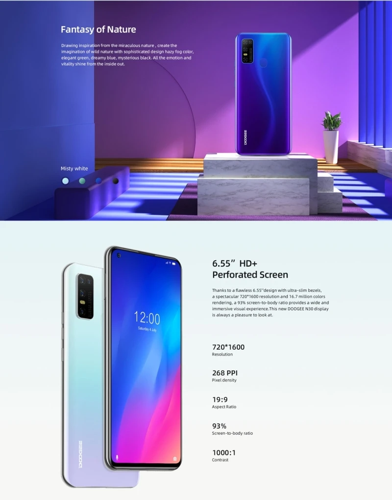 DOOGEE N30 Smartphone 6.55