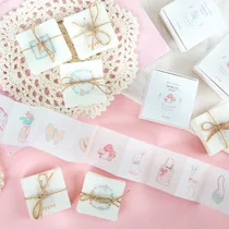 Paper And Ink PDA Japanese Paper Sticker Package 45 PCs Sweet Small Daily Life Cartoon Hand Account Material Life Little People