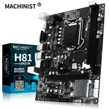 

MACHINIST H81 desktop motherboard LGA 1150 support Intel i3/i5/i7 processor and DDR3 RAM memory Integrated Graphics mainboard