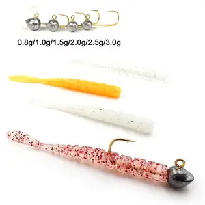 2pcs Strong 8/0 90g and 6/0 60g Jig Hooks Big Jig Head for Soft Lure  Weighted Fishing Hooks Colorful JIGS DunMuan (Color : 65g OB) : :  Sports & Outdoors