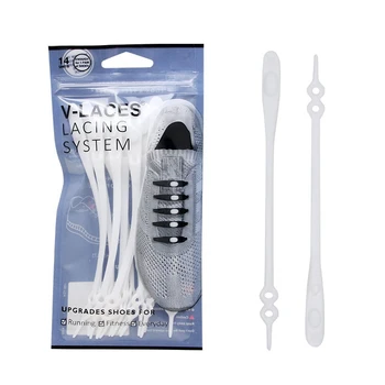 

14pcs/set Lazy No Tie Elastic Silicone Shoe Laces Athletic Running Sport Shoelaces Children Adult Sneakers Shoe Strings