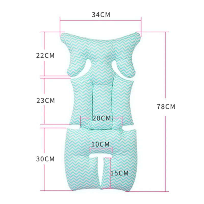 Новая детская подушка для детской коляски с принтом, теплая подушка для подушки, матрасы, наволочка для детской коляски, коврик мыши с утолщением, подушка для стула на колесиках