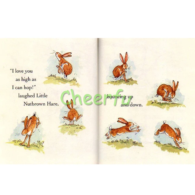 التعليمية الإنجليزية كتاب قصص للأطفال libros أفضل صور كتب الأطفال طفل قصص  قصيرة تخمين كم أحبك ليفوس - AliExpress